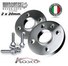 COPPIA DISTANZIALI RUOTE 20 MM. BMW SERIE 3 E36 E46 E90 E91 E92 E93 CON BULLONI 