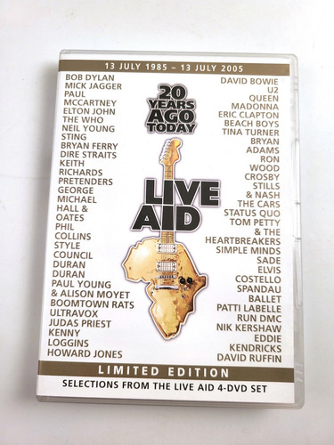 Dvd musicale live aid - dvd, years