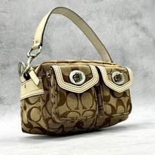 Borsa a tracolla Coach Signature Canvas Mini con doppia tasca Turnlock Y2K