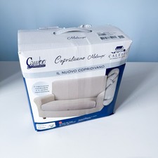 Copridivano Caleffi Cambio 3 Posti Colore Panna Super Elastico Come Nuovo 