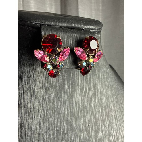 Orecchini vintage borgogna - vintage,