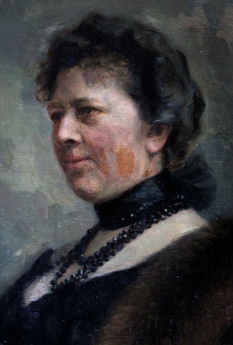 Dipinto olio ritratto - , di