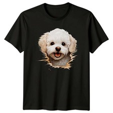 T-shirt grafica ritratto cane