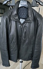 Giacca di pelle nera uomo