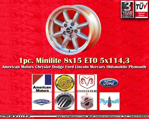 Cerchio minilite 8x15 5x114 - 1,