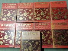 IL TESORO del ragazzo italiano  ENCICLOPEDIA ILLUSTRATA  UTET  8 Volumi + indice