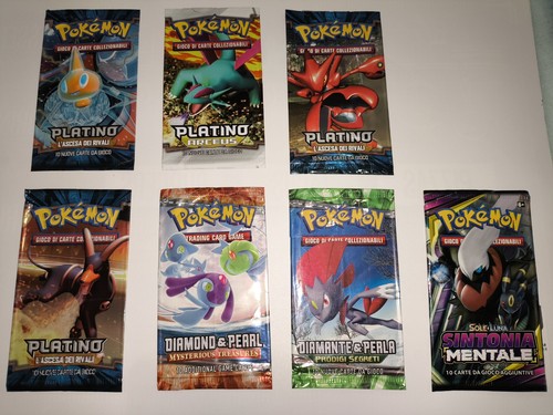 Lotto bustine vuote - 7, pokémon