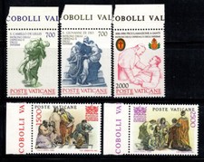 Vaticano 1986 Sass. 797-801 MNH 100% San Camillo, Pontificia Accademia...