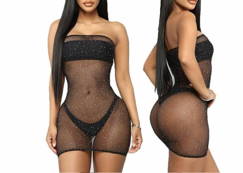 Mini abito donna sexy maglia - mini,
