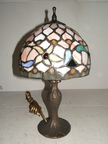 Lampada abatjour vetro tiffany - vetro,