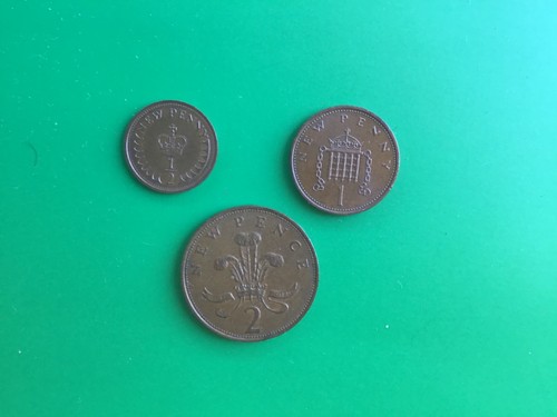 Regno unito lotto monete del - 3,