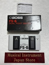 Boss FS-6 Dual Foot Switch Pedale per chitarra effetto con scatola originale usato dal Giappone