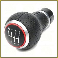 POMELLO LEVA CAMBIO PER AUDI A1 A3 A4 A5 Q3 Q5 IMPUGNATURA 6 MARCE MANOPOLA RED