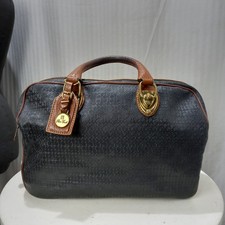 Articolo e5259 bauletto donna Piero Guidi nera e marrone, base 34x16cm, altezza