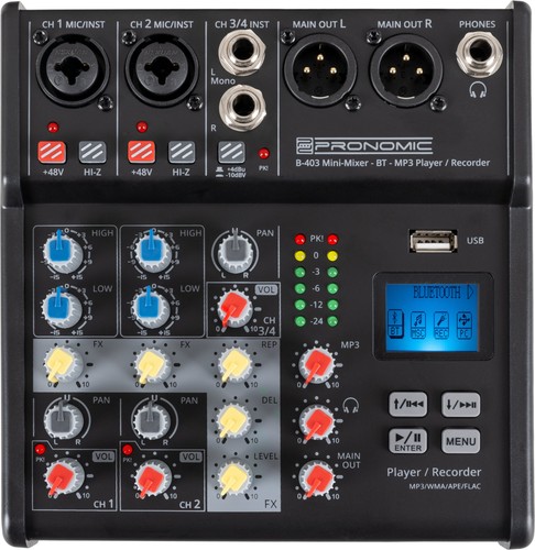 Mini mixer audio canali dj - a, 4