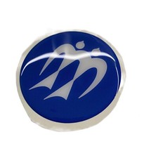 Adesivi per camper KNAUS, adesivi per roulotte blu KNAUS, 90 mm, gel 3D x 1 pz