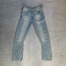 LEVI’S Jeans Pantalone Uomo W30 L34 Relaxed Work Wear Engineered Twisted 12604 Blu