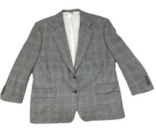 Blazer Dormeuil puro cashmere grigio donna taglia L (14) su misura