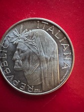 500 LIRE IN ARGENTO DANTE