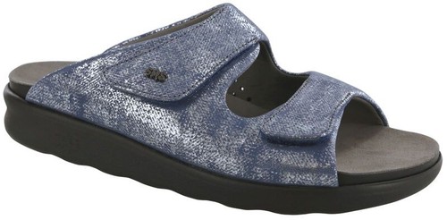 Sas cozy sandalo argento blu - sas,