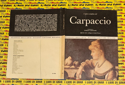 Book libro carpaccio opera - book,