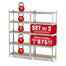 EASYmaxx Set di 2 scaffali per