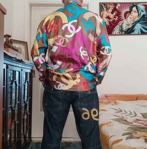 Camicia chanel logo uomo fatta - chanel,