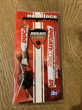 Ducati Corse SBS Tracolla Porta cellulare Necklace Bianca Laccio Piccolo