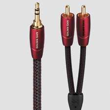 AUDIOQUEST GOLDEN GATE JACK 3,5mm Mini M - 2xRCA 1M NUOVO
