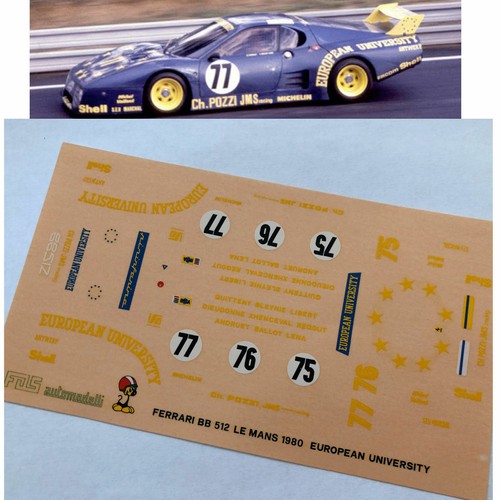 Decals ferrari 512 bb - bb, le