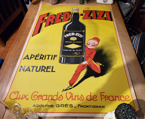 Original vintage poster fred - poster,