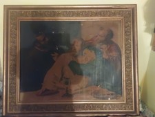  Quadro Antico Raffigurante L'ultima Cena,risalente Al 1596 , Dimensioni 97x117 