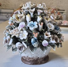 Ceramica Capodimonte Cestino