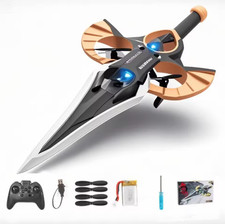 Telecomando RC Flying Sword 2,4G 2CH aereo da combattimento 4 assi ✈️? con albero manuale