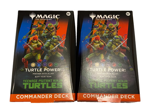 Lotto mazzi mtg - tmnt, turtle