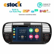 CAR TABLET NERO PER FIAT 500
