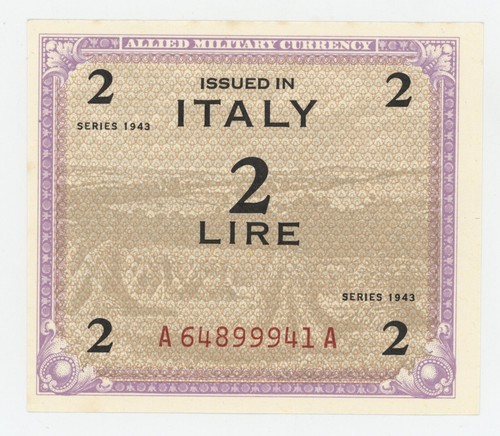 Italy lire 1943 pick m11 - 2,