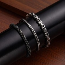 Bracciale acciaio titanio