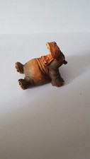 STATUETTA IPPOPOTAMO SDRAIATA 5CM IN RESINA DA COLLEZIONE STATUE ANTICHE NUOVE