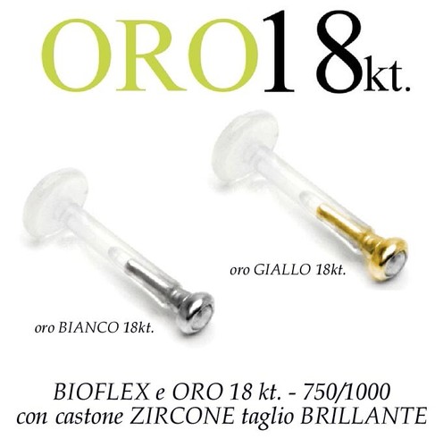 Piercing bioflex labret trago - labret,