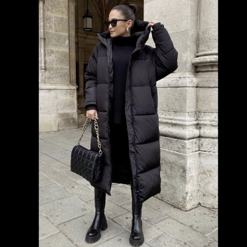 Cappotto lungo imbottito zara - lungo,