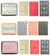 Set 12 timbri uccelli animali