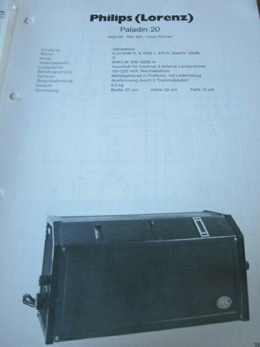 Schema radio philips - schema, (lorenz)