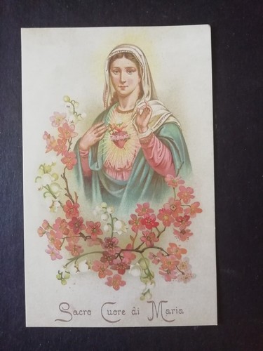Santino sacro cuore maria - santino, di