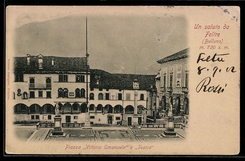 Cartolina feltre belluno - cartolina, feltre/belluno