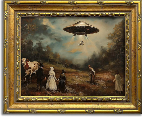 Vintage ufo wall - ufo,