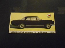 figurina DELL'AUTOMOBILE n.123-MERCEDES-BENZ 220SE COUPE'-ED.LAMPO 1958-REC.