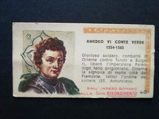 BIASIOLI raccolta LA GRANDE ITALIA 1937 AMEDEO VI CONTE VERDE figurina n. 40