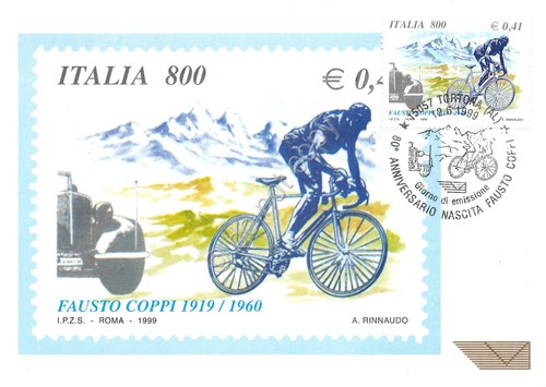 Cartolina maximum fausto coppi - cartolina,