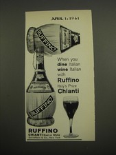 1961 Ruffino Chianti Wine